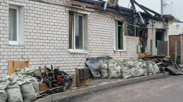 Professional Fire Damage Removal technician working in Brentwood, MD